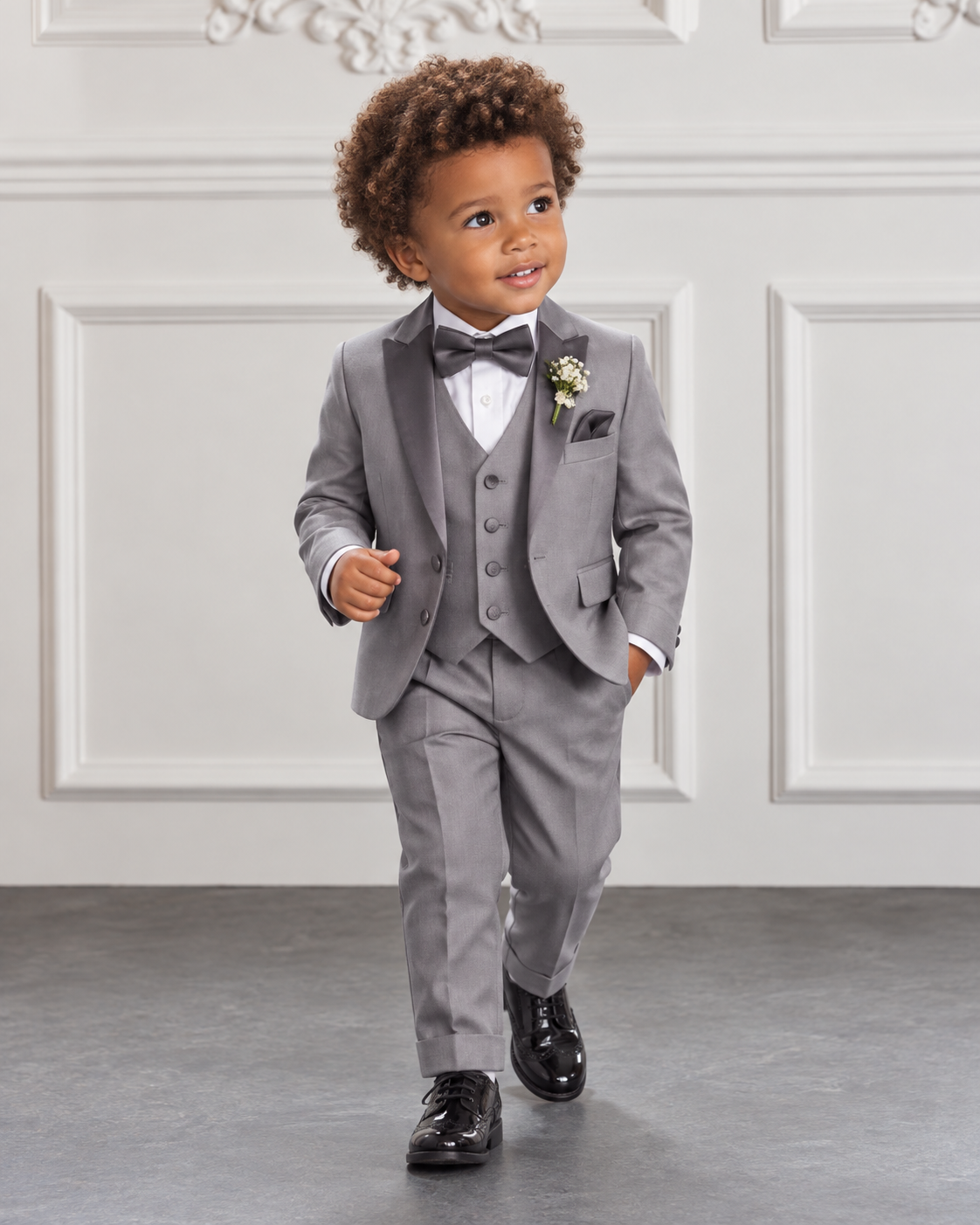 Costume Bébé de Mariage Gris