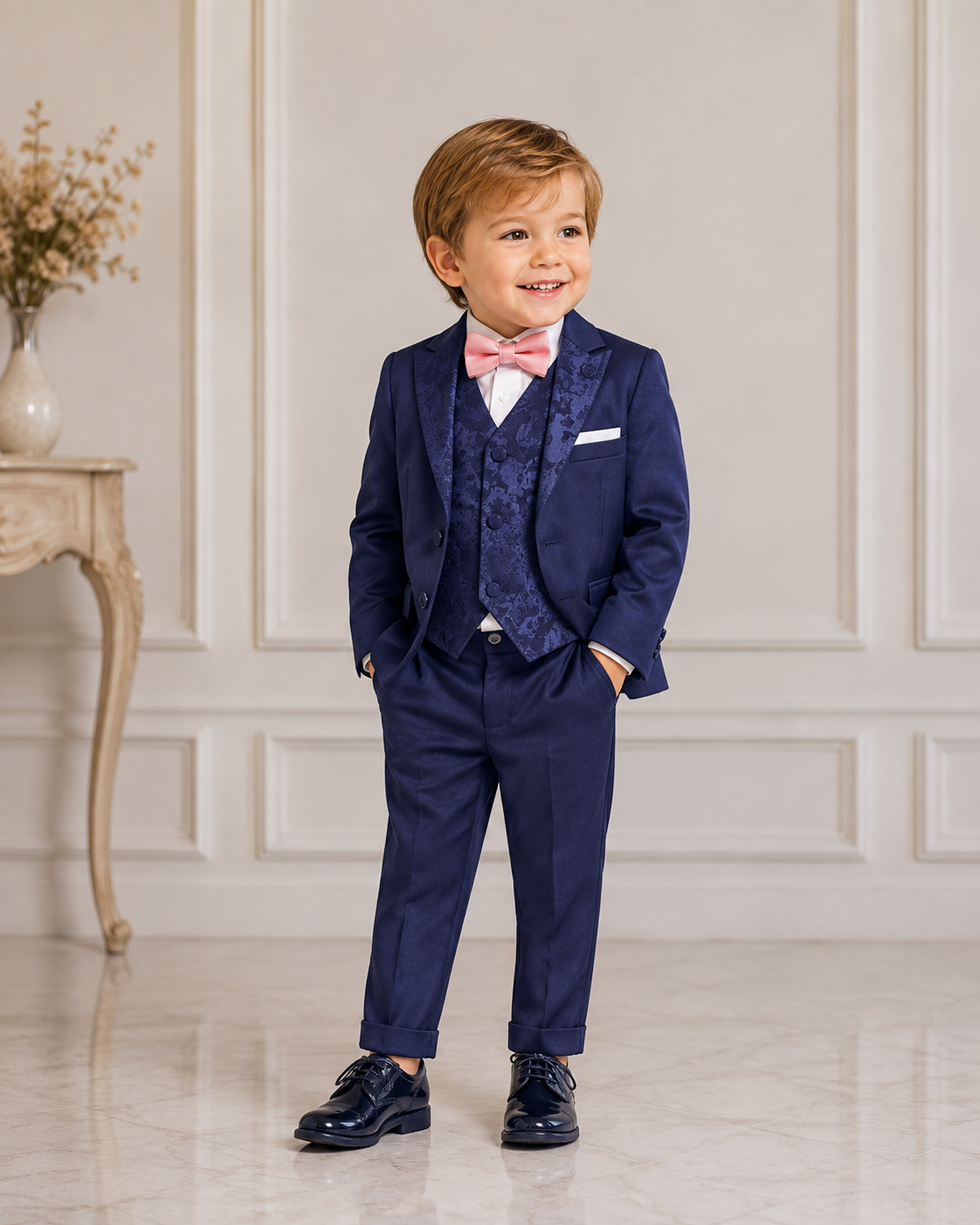 Costume Bébé de Mariage Bleu Roi