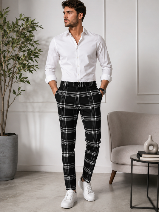 Pantalon à Carreaux DJPLUS