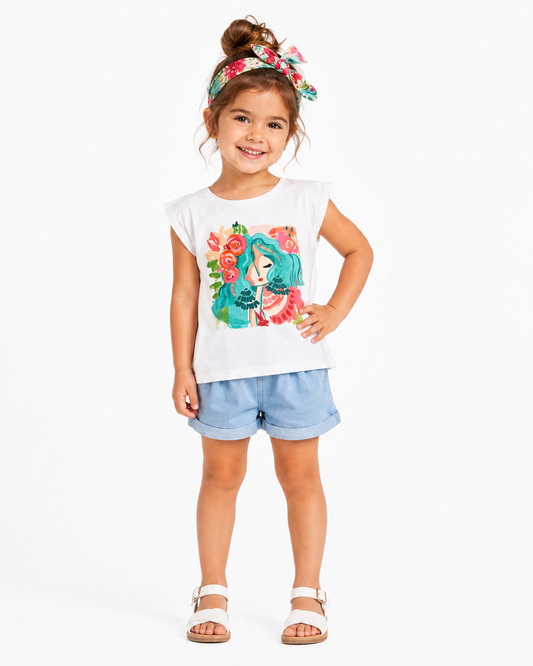 Mayoral T-shirt et bandeau 3009