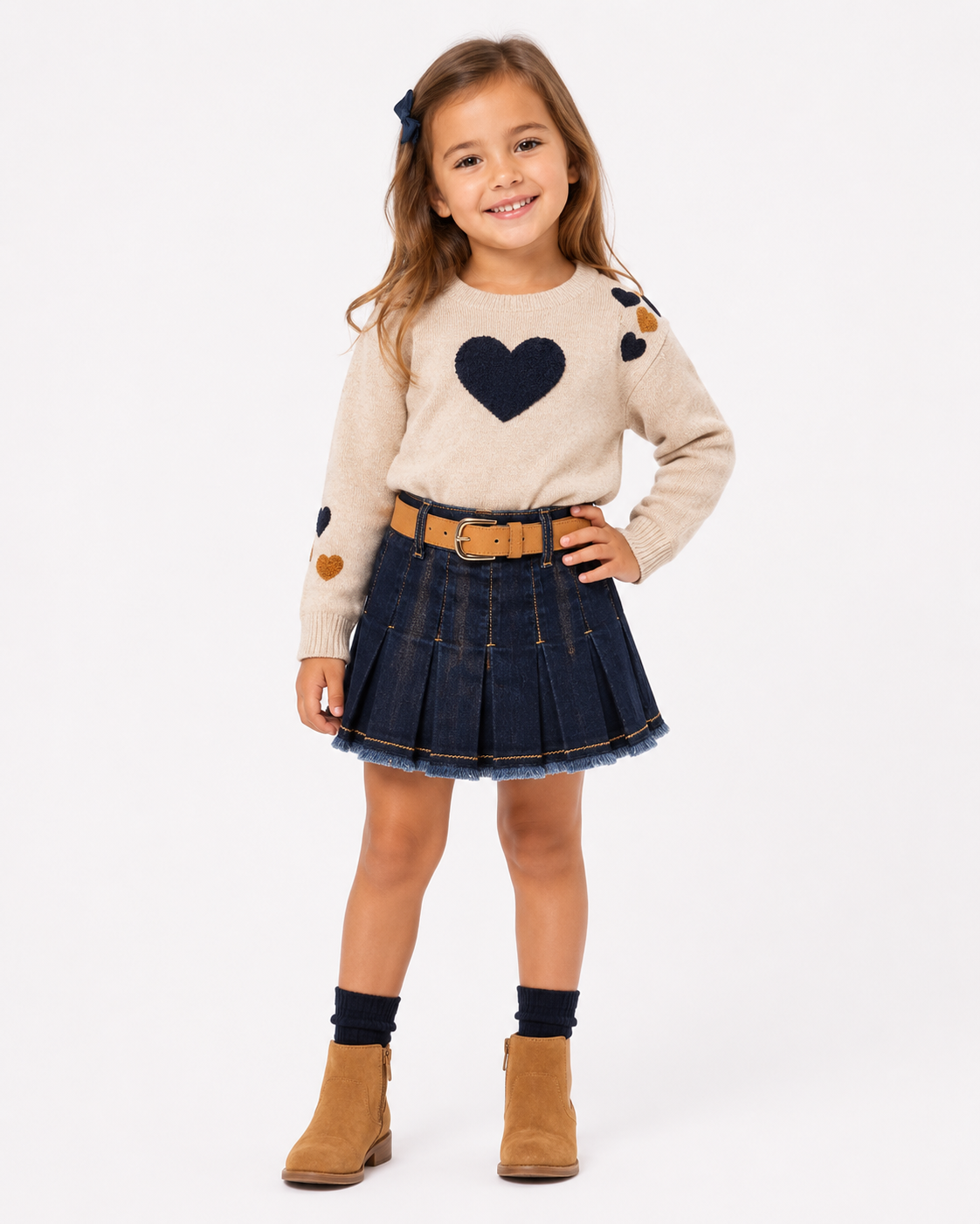 Jupe en Jean avec Ceinture 4906