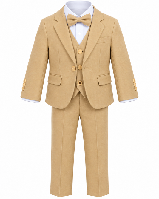 Costume garçon 3 pièces beige – Gilgavin