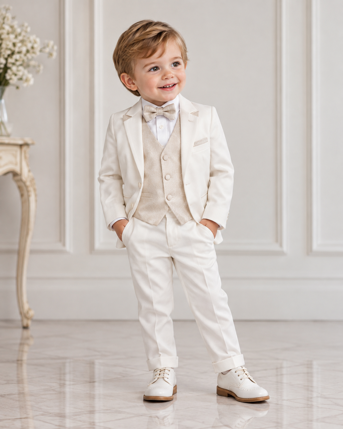 Tenue Bébé de Baptême Ivoire