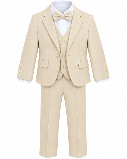 Costume garçon 3 pièces beige – Gilgavin