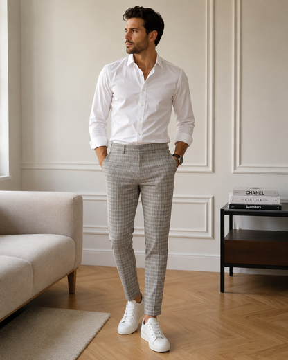 Pantalon Chino Carreaux
