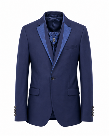 Costume Élegant Bleu