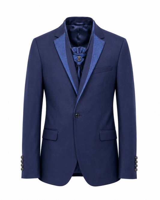Costume Élegant Bleu