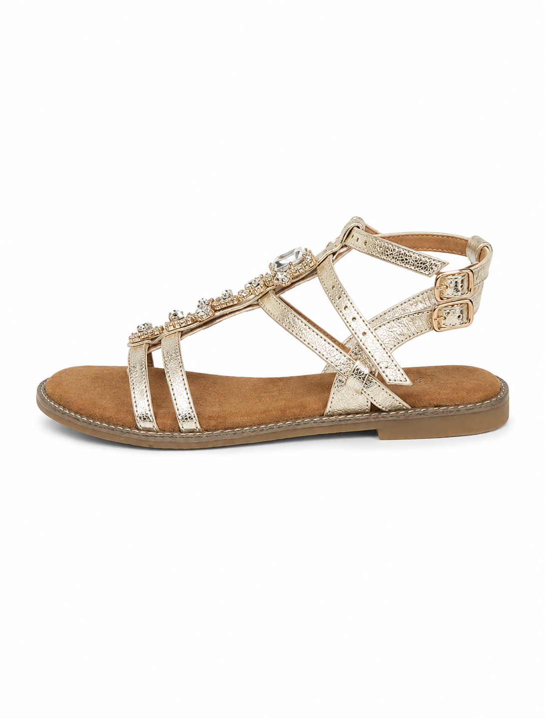 Sandales à brides ornées