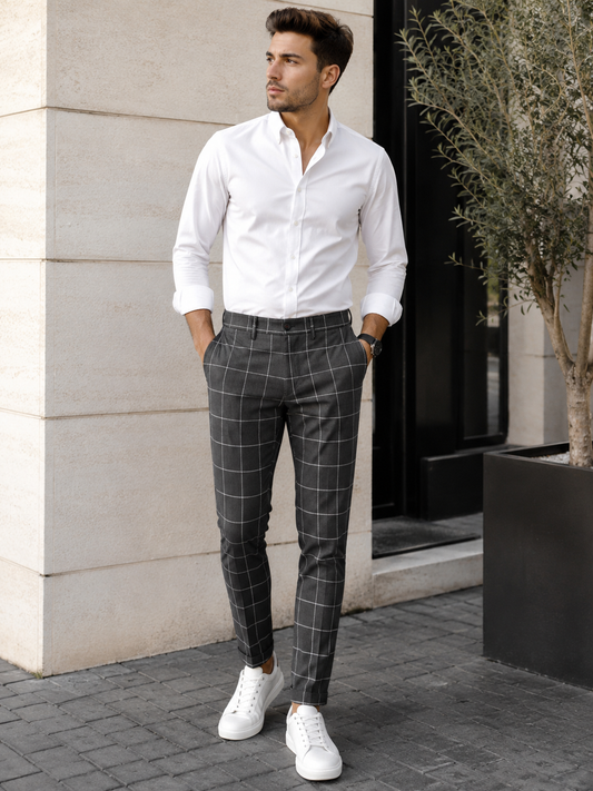 Pantalon Chino Carreaux
