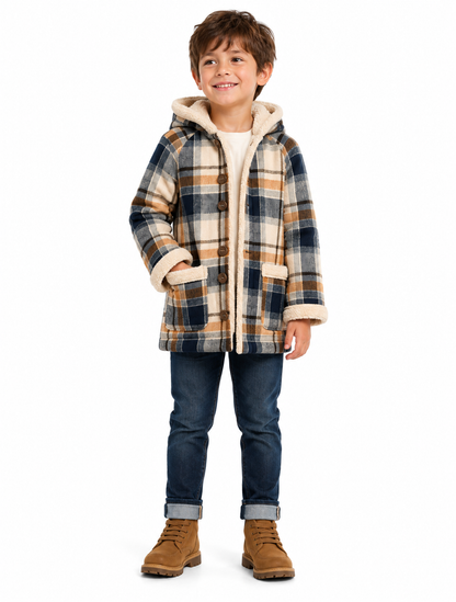 Mayoral 240 Manteau à Carreaux