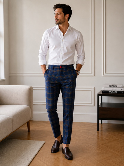 Pantalon Chino Carreaux