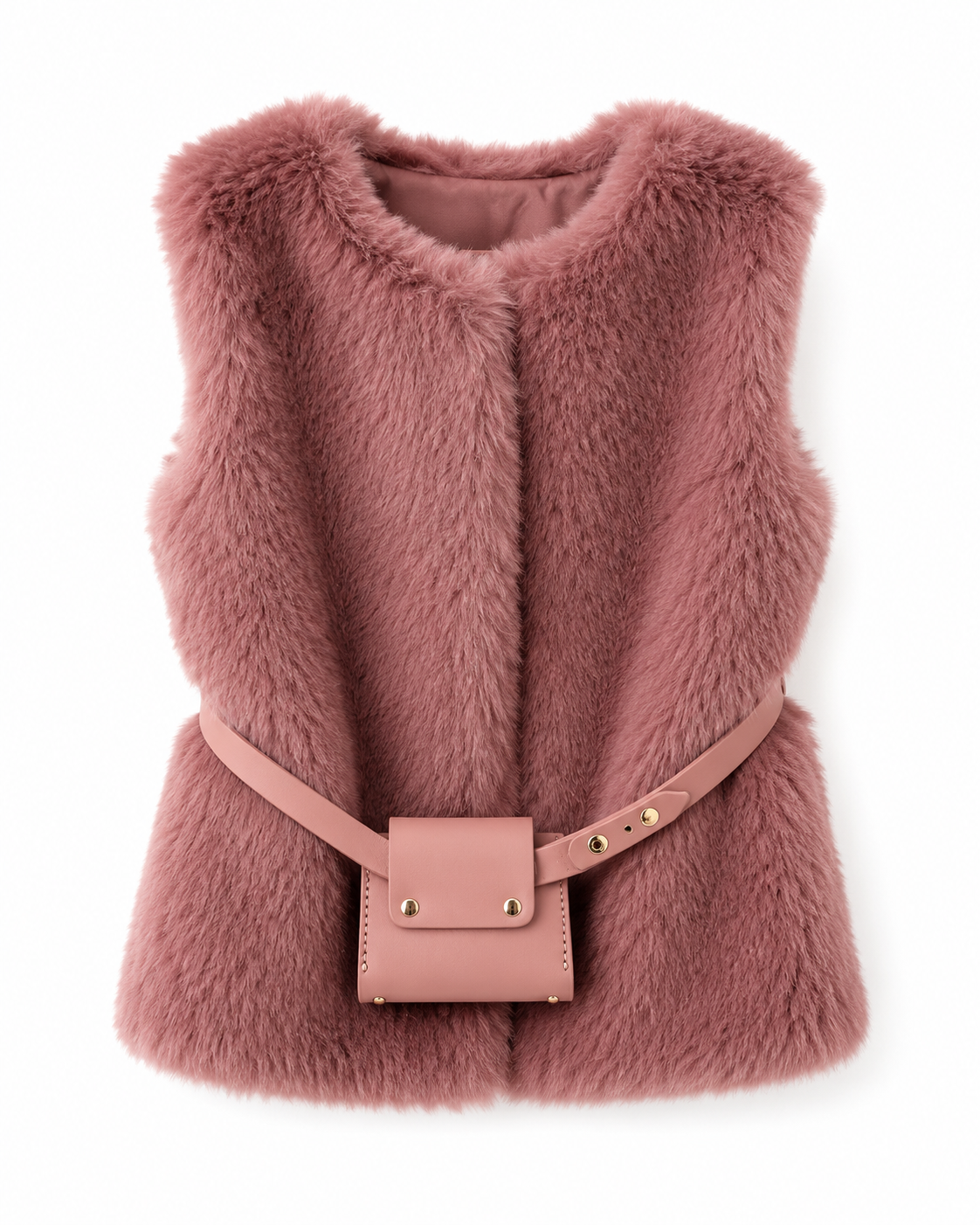 Mayoral 748 Gilet fourrure ceinture