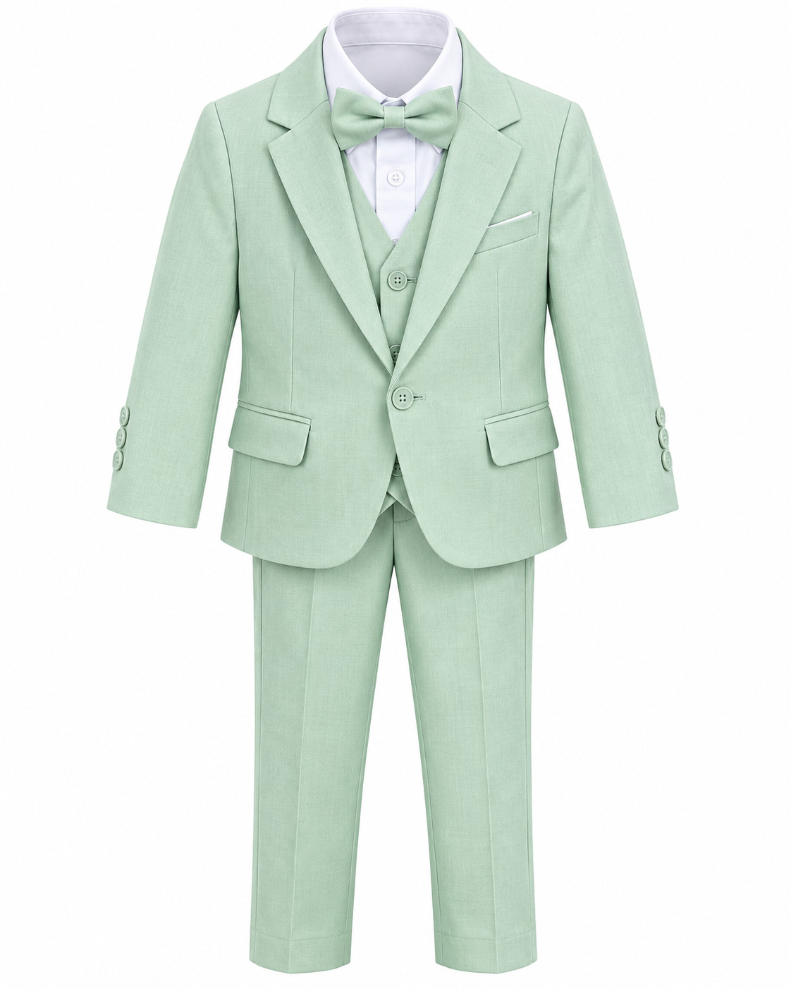 Costume garçon vert menthe – Élégance cérémonie